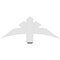Ekena Millwork Alberta Architectural Grade PVC Gable Bracket, 36"W x 13 1/2"H x 2"D x 4"F, 9/12 Pitch GBP036X14X0204ALB00 - alternate 5